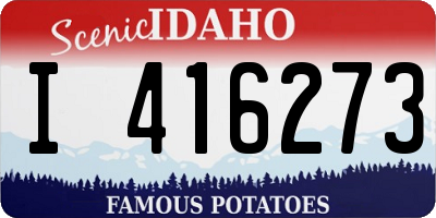 ID license plate I416273