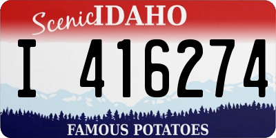 ID license plate I416274