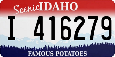 ID license plate I416279