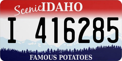 ID license plate I416285