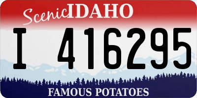 ID license plate I416295