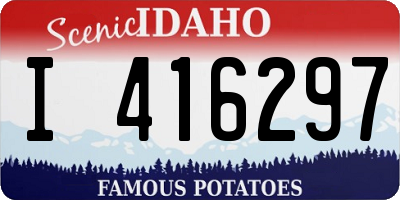 ID license plate I416297