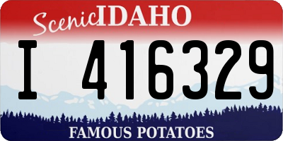 ID license plate I416329