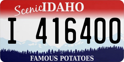ID license plate I416400