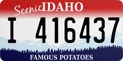 ID license plate I416437
