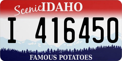 ID license plate I416450