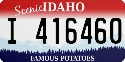 ID license plate I416460