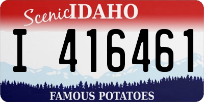 ID license plate I416461