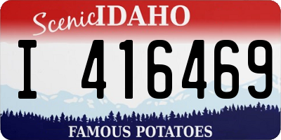 ID license plate I416469