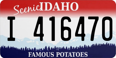 ID license plate I416470