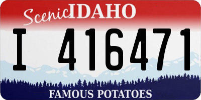 ID license plate I416471