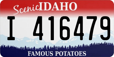 ID license plate I416479