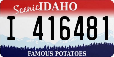ID license plate I416481