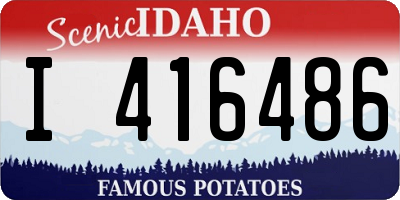 ID license plate I416486