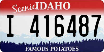 ID license plate I416487