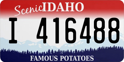ID license plate I416488