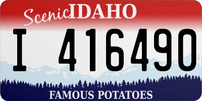 ID license plate I416490