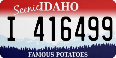 ID license plate I416499