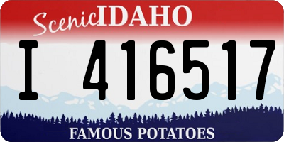 ID license plate I416517