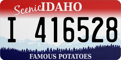 ID license plate I416528