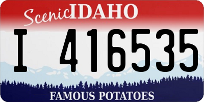 ID license plate I416535