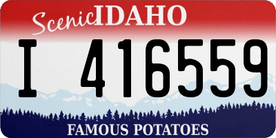 ID license plate I416559