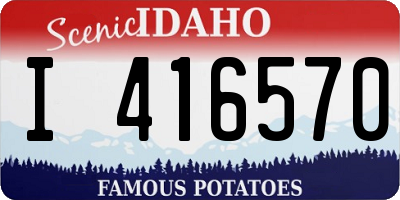 ID license plate I416570