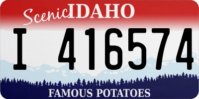 ID license plate I416574