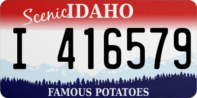 ID license plate I416579