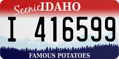 ID license plate I416599