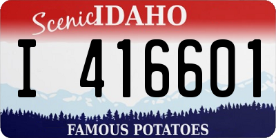 ID license plate I416601