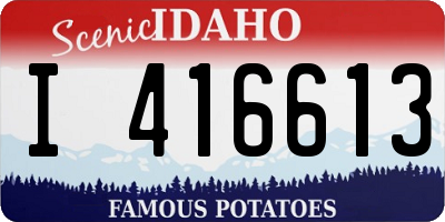 ID license plate I416613