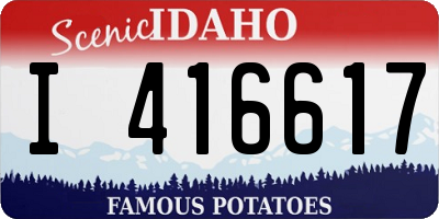 ID license plate I416617