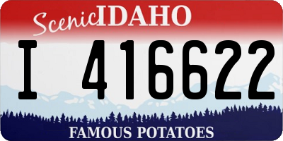 ID license plate I416622