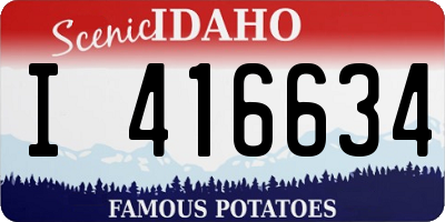 ID license plate I416634