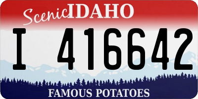 ID license plate I416642