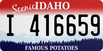 ID license plate I416659