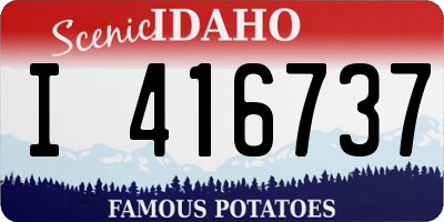 ID license plate I416737