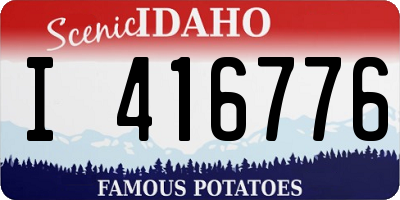 ID license plate I416776
