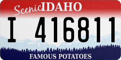 ID license plate I416811