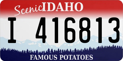 ID license plate I416813