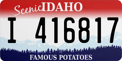 ID license plate I416817