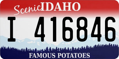 ID license plate I416846
