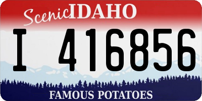 ID license plate I416856
