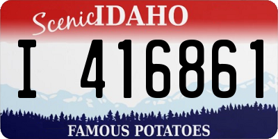 ID license plate I416861