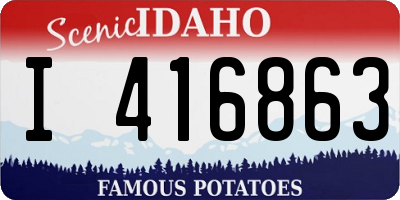 ID license plate I416863