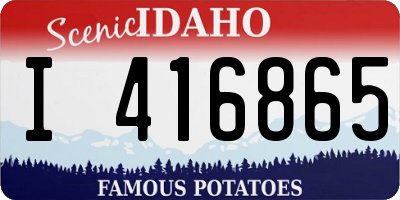 ID license plate I416865