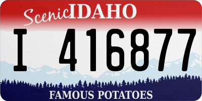 ID license plate I416877