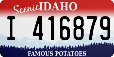 ID license plate I416879