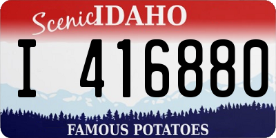 ID license plate I416880